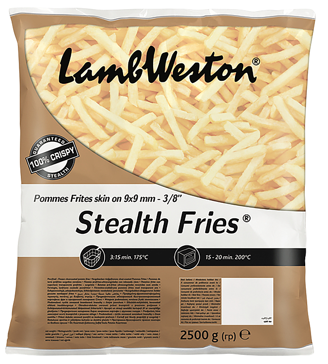 Stealth fries skin-on   2,5kg