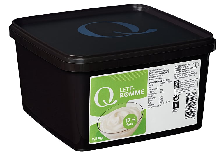 Q lettrømme 2,5kg