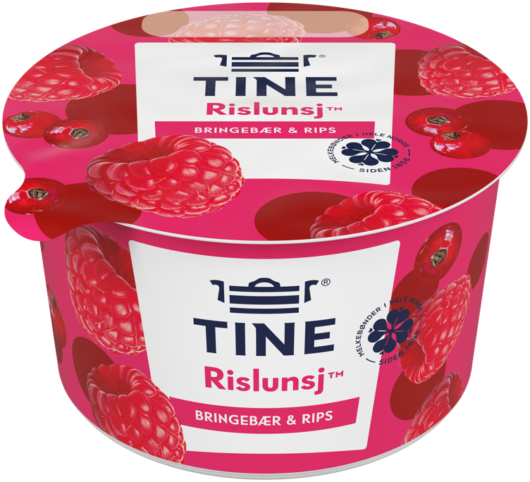 Rislunsj med bringebær og rips 150g