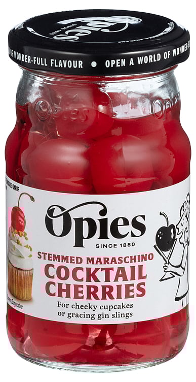 Coctailbær rød m/stilk     225g