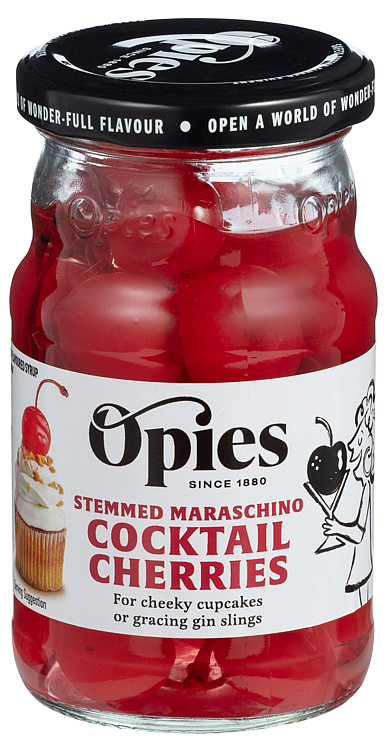 Coctailbær rød m/stilk     225g