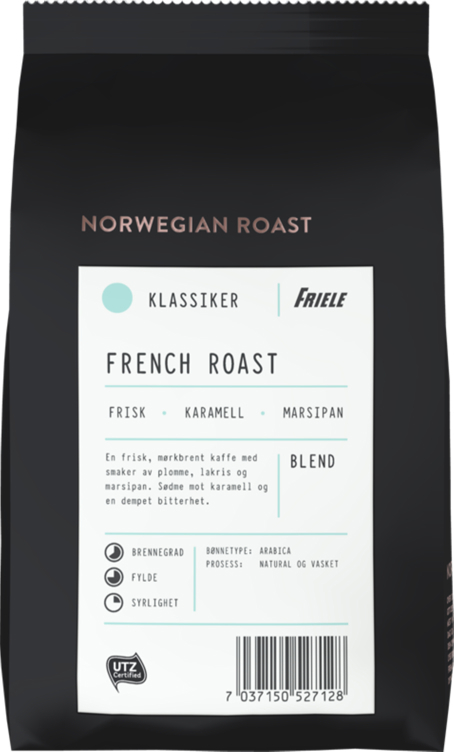 French roast kaffe utz hel  500g
