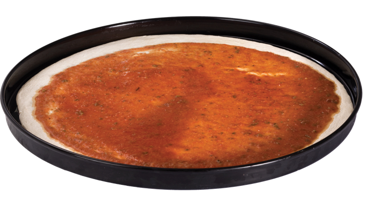 Pizzabunn rå med saus   20x700g