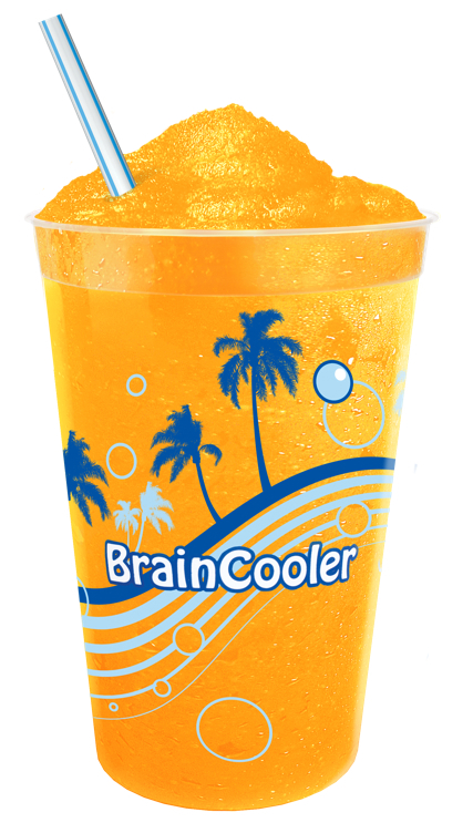 Braincooler slush fersken 1l