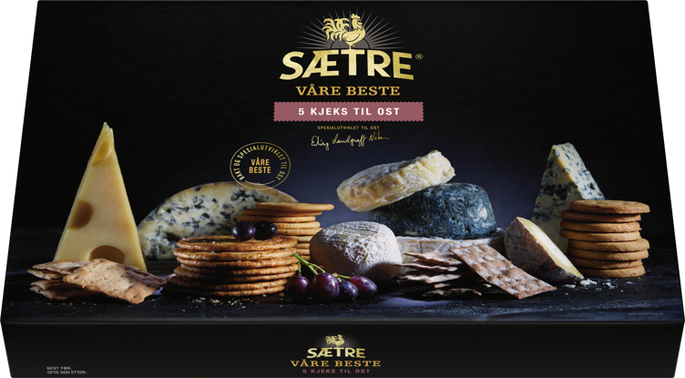 Sætres 5 beste kjeks til ost 170g