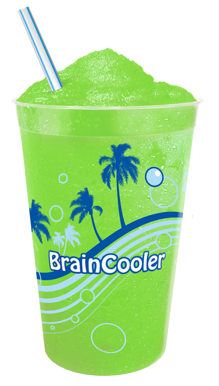 Braincooler slush grønt eple 1l