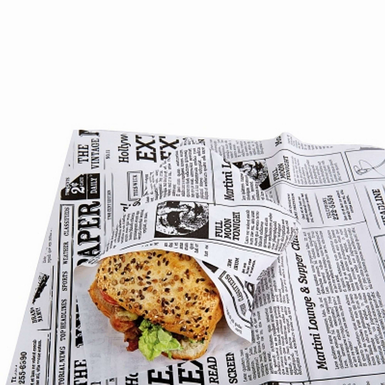 Sandwichpapir old news 38x50cm 10stk