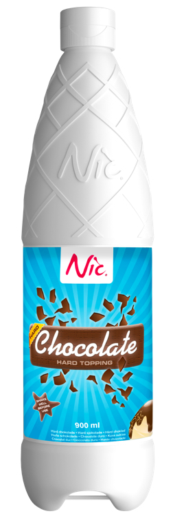Chocolate topping hard   1l bottle