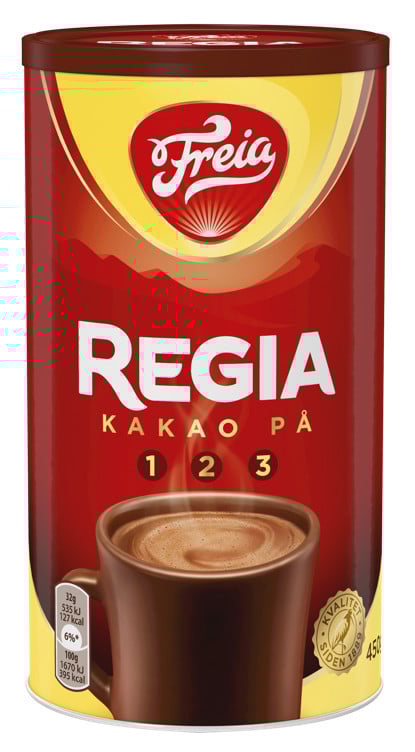 Regia sjokoladedrikk boks 450g
