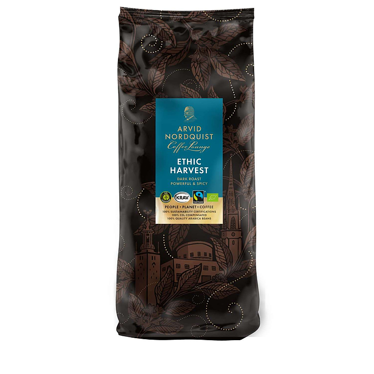 Kaffe ethic harvest hele bønner økol.&fairtrade 1kg