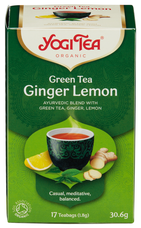 Yogi ecol. green tea ginger/lemon   17bg