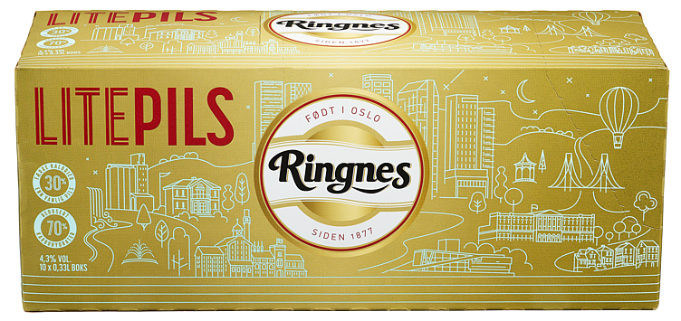 Ringnes lite bx 4,5% 10x33cl