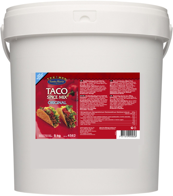 Taco spice mix     8kg
