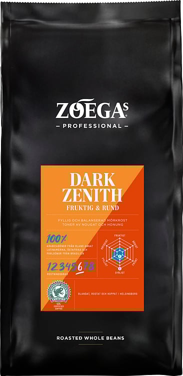 Zoegas hele bønner dark zenith 750g