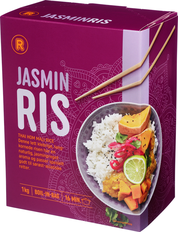 Rema 1000 jasmin rice bib    8x125g