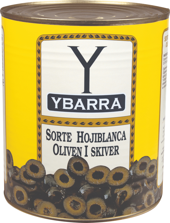 Oliven sort skivet 3kg