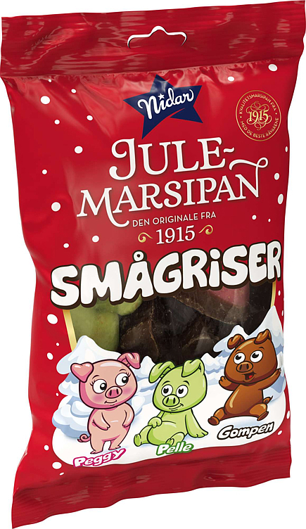 Nidar julemarsipan smågriser  140g