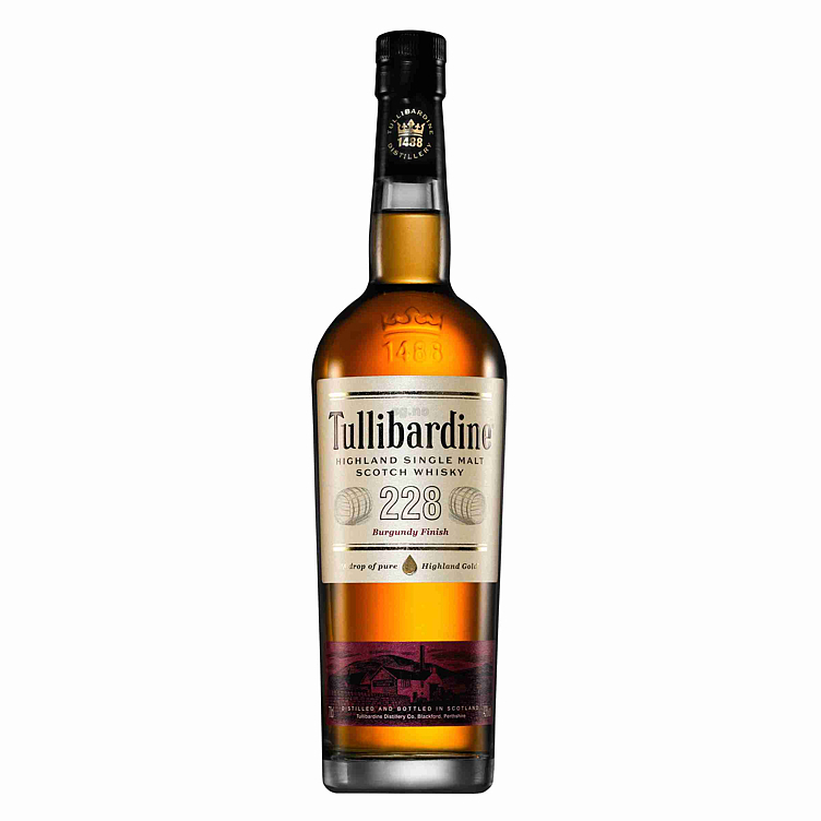 Tullibardine 228 burgundy finish  43%  70cl