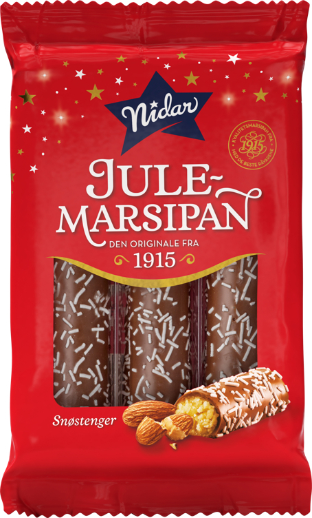 Snøstenger marzipan 3pack   150g