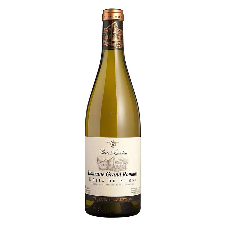 Dom. grand romane côtes du rhône blanc 13% 75cl