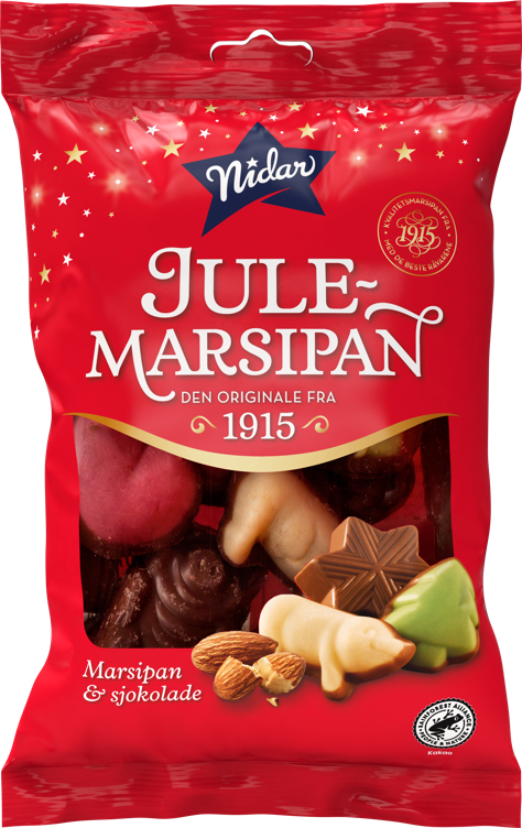 Marsipan og sjokoladep. liten 130g