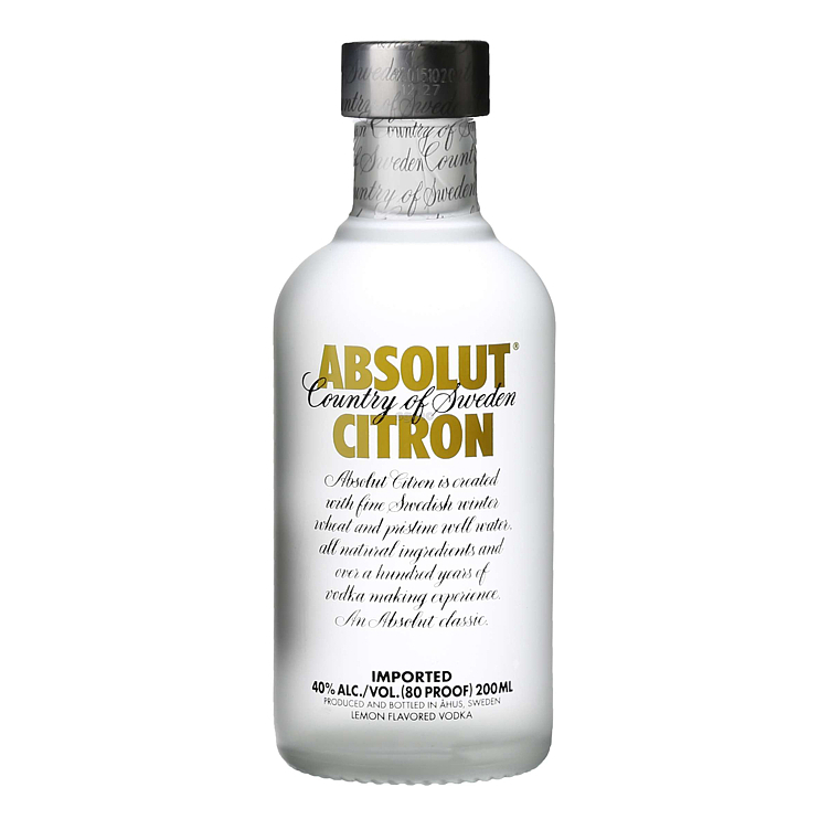 Absolut citron  40%  20cl