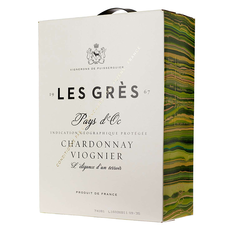 Les gres chardonnay viognier  12%  3l