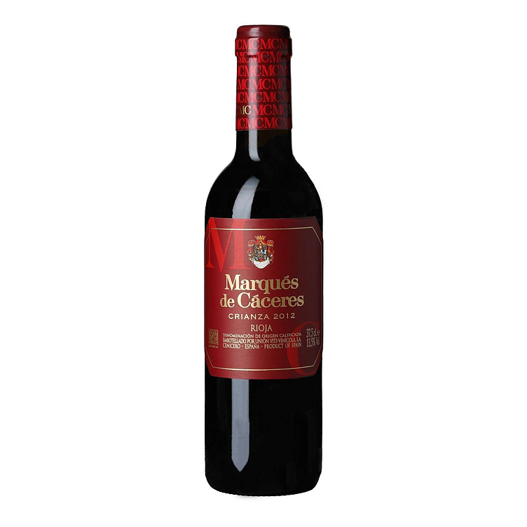 Marqués de cáceres crianza  13,5%  37,5cl