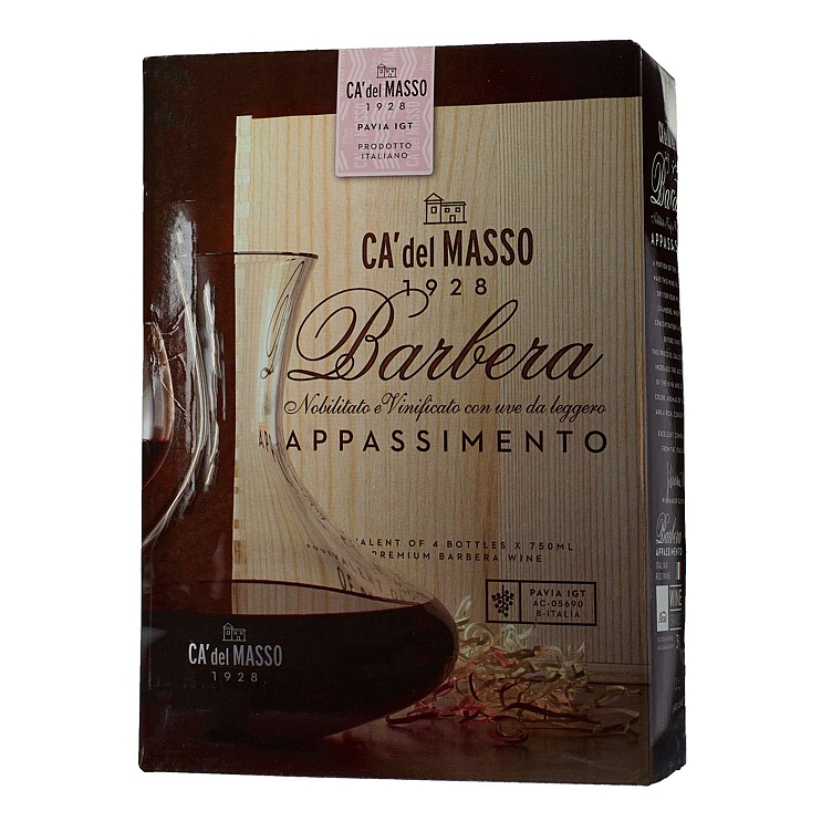 Ca del masso barbera appassimento  12,5%  bib  3l