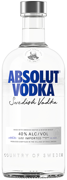 Absolut vodka  40%  70cl