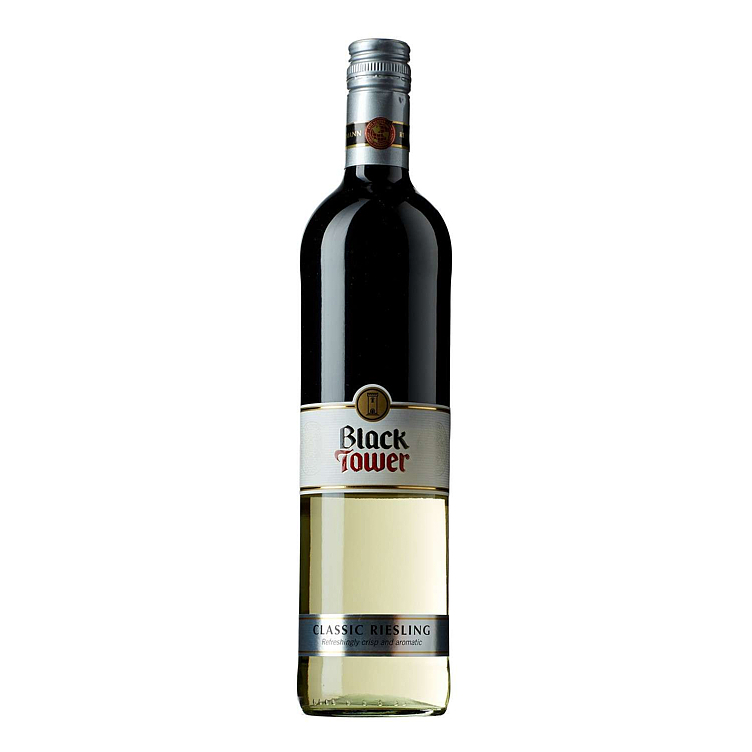 Black tower classic riesling  12%  75cl