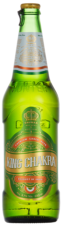 King chakra premium lager beer 4,7% 12x65cl