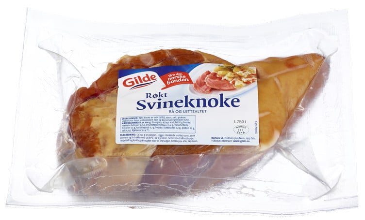 Svineknoke røkt/rå/lettsaltet 6xca1,3kg   kg