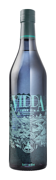Oslo håndverksdestilleri vidda tørr gin   43%   70cl