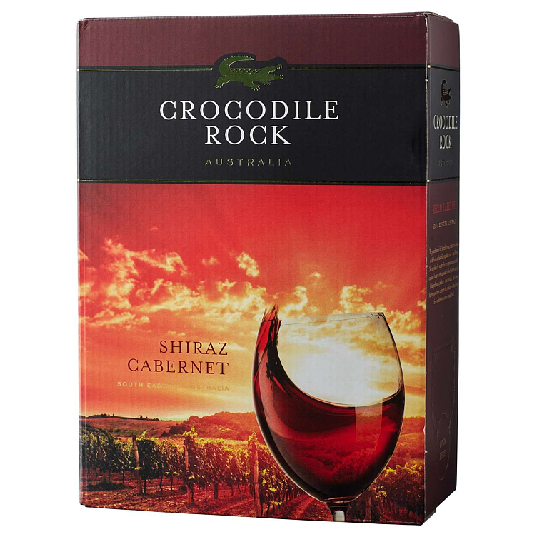 Crocodile rock shiraz cabernet  12%  3l