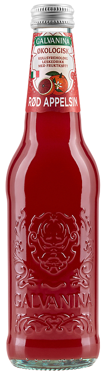 Rød appelsindrikk økol.    12x355ml