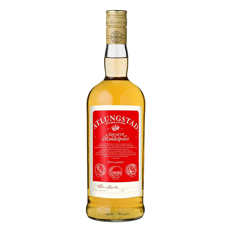 Atlungstad aquavit av mandelpotet 41,5% 70cl