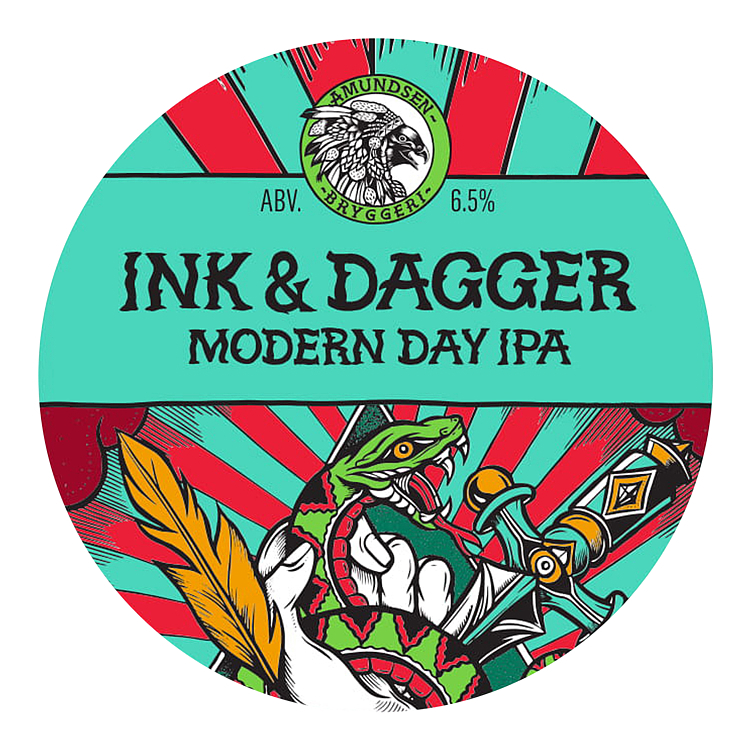 Amundsen ink & dagger ipa 6,5% 30l