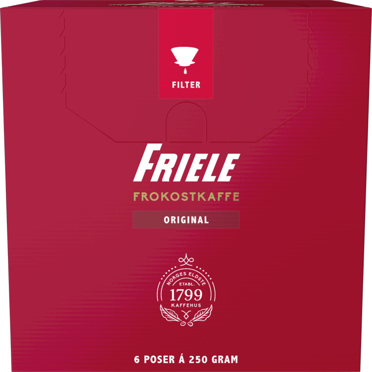 Friele frokostkaffe filtermalt   6x250g