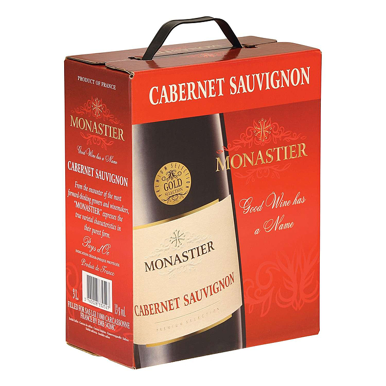 Monastier cabernet sauvignon  13%  3l  bib