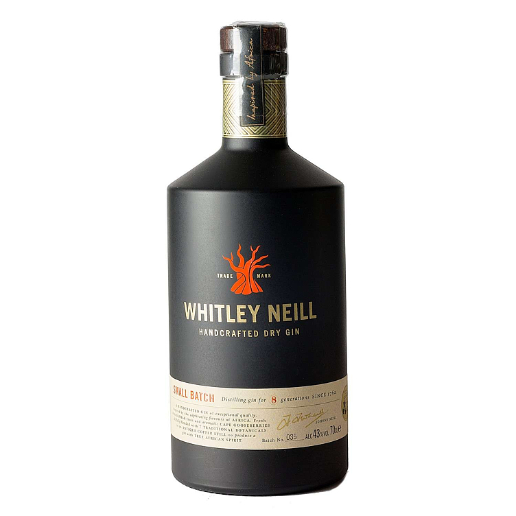 Whitley neill handcrafted dry gin 43% 70cl