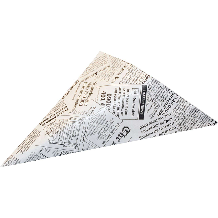 Fish'n chips wrap w/newspaper look 500pcs