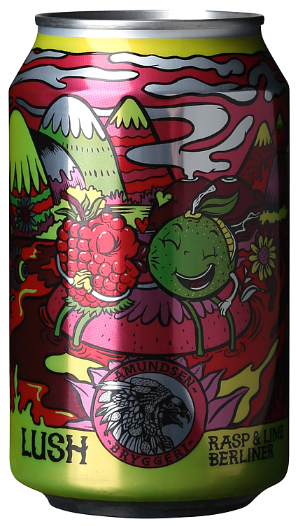 Amundsen lush rasp & lime berliner   5,3%   24x33cl