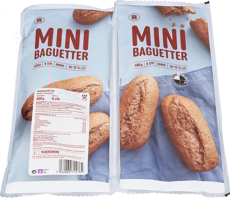 Mini baguette, coarse   8x75g