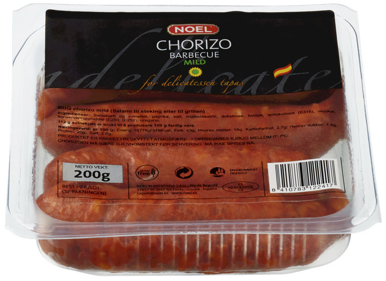 Chorizo bbq dulce 200g