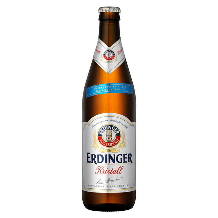 Erdinger kristallklar weissbier 5,3% 12x50cl