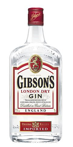 Gibsons london dry gin 37,5% 70cl