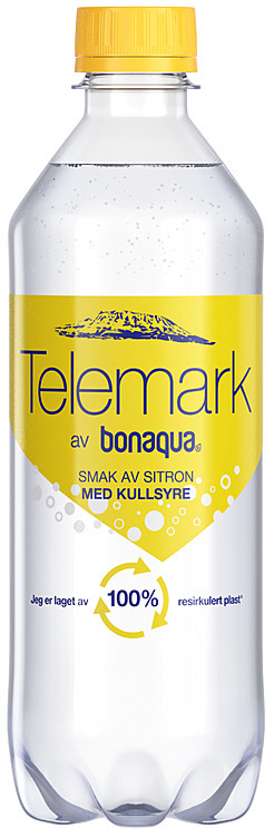 Telemark kildevann m/kullsyre sitron   24x0,5l