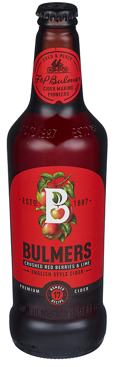 Bulmers red berries & lime   4%   12x50cl