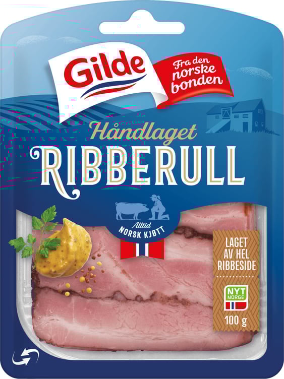 Ribberull skivet 100g